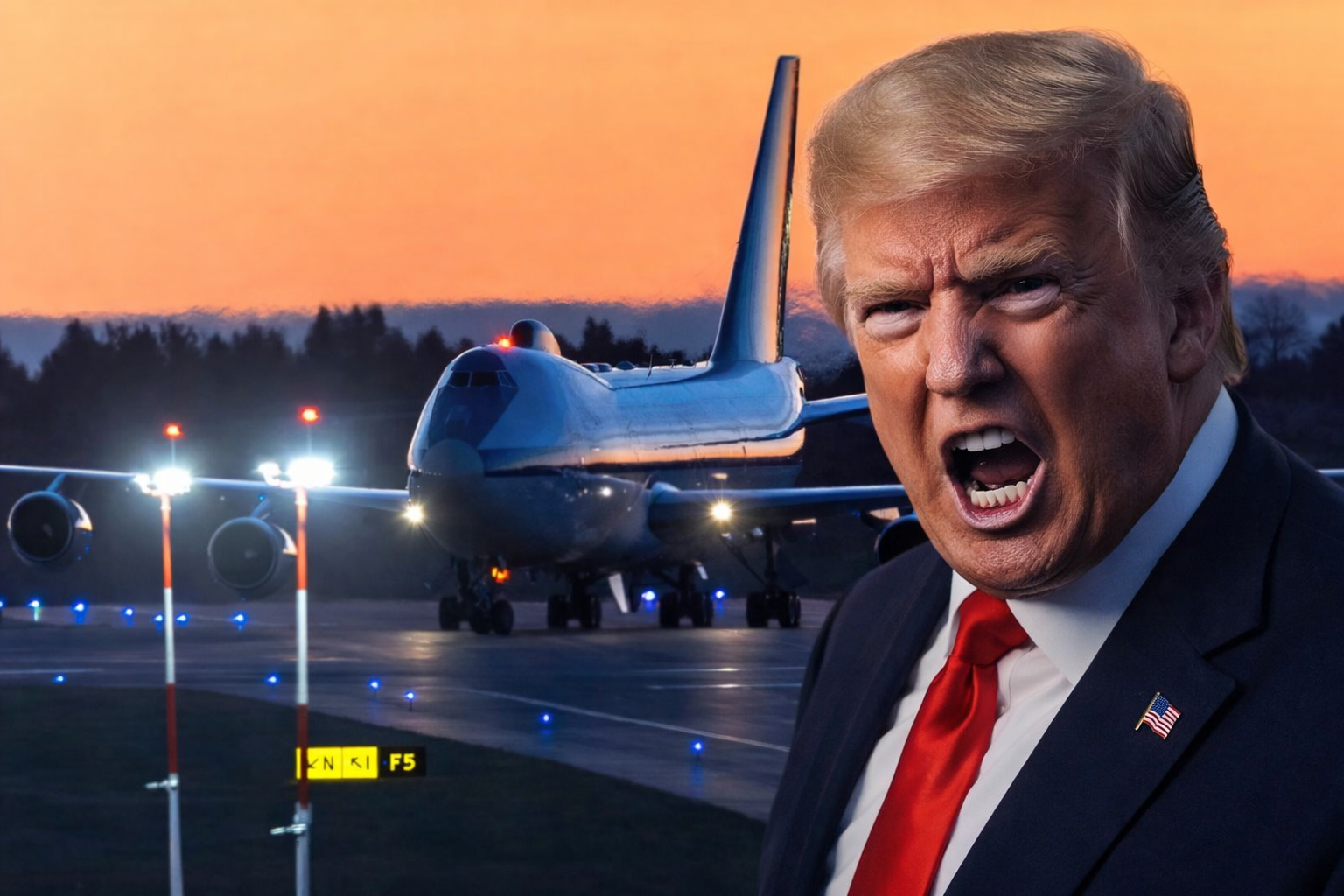 Trump's 'Doomsday Plane' Mysteriously Appears in L.A - What Secrets Does it Hide?